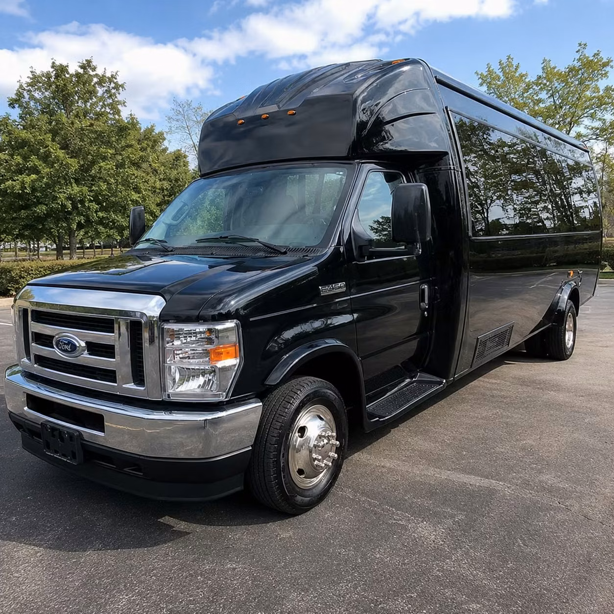 on the way to xfinity theatre or ccsu a party bus starts the night early