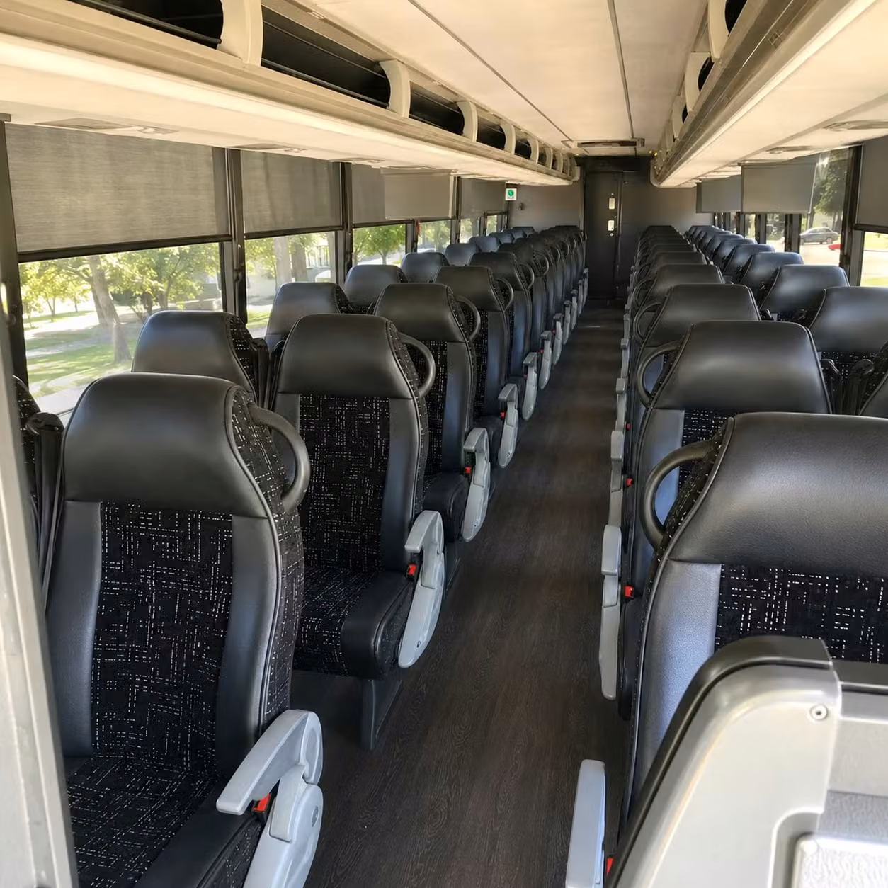 waterbury charter bus interior